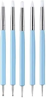 5 X 2 Way Ball Styluses Dotting Tool Silicone Color Shaper Brushes Pen for Polymer Clay Pottery Modeling Sculpture Nail Art