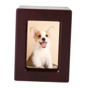 Small Mini Wooden Cremation Funeral Keepsake Urn Box for Human or Pet Ashes