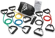 Black Mountain Products Resistance Band - Exercise Band - Anti-Snap - 1 Pack - Workout, Strength Training, Stretching