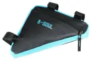 Blue Triangle Bike Frame Bag Bicycle Cycling Riding Pouch Connects Frame Tools
