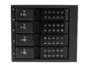Startech 4 Bay Aluminum Trayless Hot Swap Mobile Rack Backplane For 3.5in Sas
