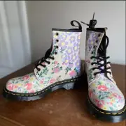 NIB | Dr. Martens | Floral Mash Up Leather 1460's | W Size 7