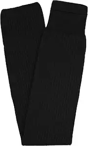 [TCK] Rib Knit Ice Hockey Socks- Youth and Adult Sizes- Made in the USA, Black, X-Large