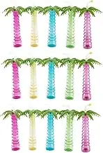 GANAZONO 15 Pcs Shaped Straw Cup hawaiian mug hawaiian straw cup coconut cups cold drinks bottle margaritas cups juicing bottles the summer the pet travel party re-usable