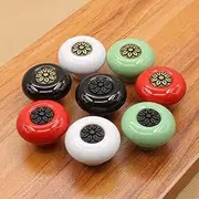 32mm 8pcs Retro Ceramic Knobs/Handles/Pulls for Kitchen Cabinets,Cupboards,Wardrobe,Drawer,Dresser,Bin,Chest etc Baby Kid's Children's Furniture Decor (Multi)