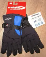 Youth Hotfingers Rip N Go Glove Black/ Royal blue - Taslon shell Sz medium