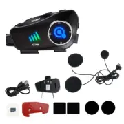 Motorbike Helmets Bluetooth-compatible Headset Intercom with Driving Recorder