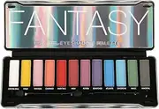 (1, Matte Fantasy) - BYS Fantasy Matte Neon Eyeshadow Palette Tin with Mirror and Dual End Applicator 12 Shades