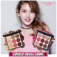 在飛比找樂天市場購物網優惠-ETUDE HOUSE 粉紅骷顱頭眼影 明亮 啞光修容 眼線