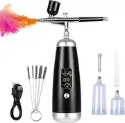 Airbrush Kit 36PSI with Compressor Portable Cordless 2600mAh Rechargeable Paint Spray Pen Set for Multi-Purpose kit like Makeup, Cake Decoration, Coloring Patterns, Nail Art, Tattoo