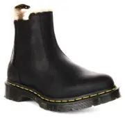 Dr Martens Leonore Fur Linned Round Toe Chelsea Womens Boot In Black UK 3 - 8