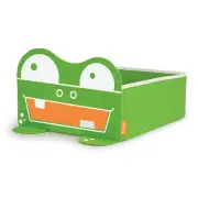 P'kolino Mess Eaters Under-The-Bed Storage Bin, Green, 17x13x4.8 Inches
