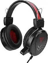 A1 Wired Gaming Headset with Mic, Over Ear Headphones with 3.5mm USB LED Light Noise Cancelling for PC PS 4 Xbo x Laptop