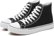 [yageyan] Men’s High Top Canvas Sneakers Fashion Lace up Walking Shoes Casual Classic