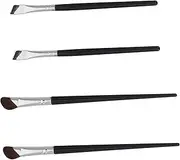 minkissy 4 Pcs Angled Eyeliner Brush Nose Makeup Brush Jumbo Eye Pencil Eye Liner Brush Face Mask Eyeshadow Highlighter Angled Makeup Brush Concealer Brush under Eye Facial Mask Horse Hair