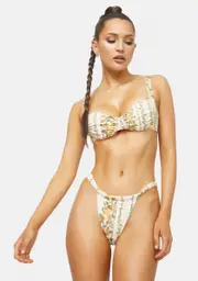 [Capittana] Peggy Floral Bandeau Bikini Set
