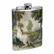 Unicorns D12 Flask 8oz Stainless Steel Hip Drinking Whiskey Mythical Creature