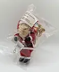 NEW Pottery Barn Bottlebrush Santa Claus Hanging Christmas Ornament Bag of Toys