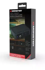 Monster Digital to Analog/Analog to Digital Combo Audio Converter Black Open Box