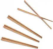 GABEL & TELLER 4 Setting Chopsticks Set, Satin Copper