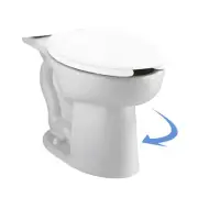 American Standard 3481.001.020 Cadet Elongated Toilet Bowl, White