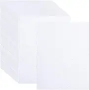 50 Sheets Linen Textured Cardstock White 250g/92lb Cover Printer Paper, 8.5 x 11 Inches for Printers, Invitation, Arts and Craft, Scrapbook, DIY Projects (White, 8.5×11in)