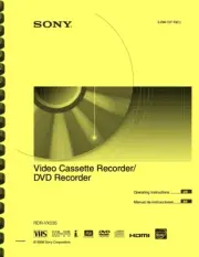 Sony RDR-VX535 DVD & VCR Recorder Owner's User Manual