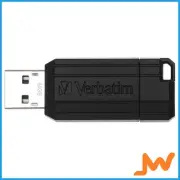 Verbatim Pinstripe USB Flash Drive 64 GB - Black