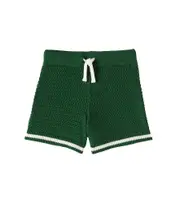[Mini Rodini] Mini Rodini Crochet cotton shorts Y 4/5 green