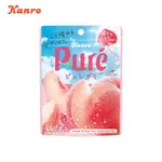 【蝦皮特選】日本甘樂 KANRO 鮮果實軟糖 PURE 幸福白桃氣泡飲 軟糖 日本糖果