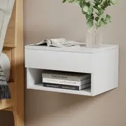 1 Drawer Artiss Bedside Table Floating Nightstand White