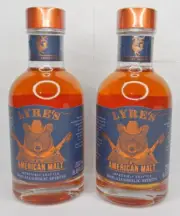 (2) Lyre's American Malt Non Alcoholic Spirits 6.8oz - 200ml Bottle