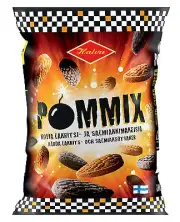 Pommix Salmiakki Salty Liquorice by Halva 1x100g (1x3.53oz) Made in Finland