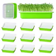10 Pack Seed Sprouter Tray Microgreens Growing Trays BPA Free Nursery Tray Sp...