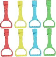 Playpen Pull Up Rings, 8Pcs Baby Pull Up Rings, 4 Colors Playpen, Hanging Plastic Walking Assistant for Infant Baby Toddler Practice Tool