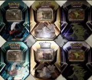 STEAL Pokémon Collector Tins⚡️2 COMPLETE SETS Of 3 TYRANITAR SLAKING & DARKRAI