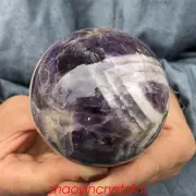 1.4LB Natural dreamy amethyst ball quartz crystal 76mm sphere gem healing XQ975
