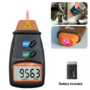 LCD Digital Tachometer Non Contact Laser Photo RPM Tach Meter Motor Speed Gauge
