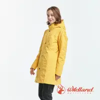在飛比找momo購物網優惠-【Wildland 荒野】女 長版PR棉輕量防水外套-藤黃色
