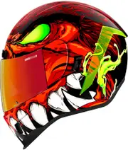 Icon Airform Manik r, full face helmet , color: Red/Black/White/Neon-Green , size: L