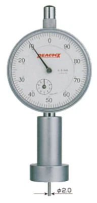 PEACOCK Dial Depth Gauge T-6A Graduation 0.01mm Range 0~10mm Needle D:2mm Japan