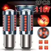 1157 BAY15D LED Strobe Flash Red Bright Brake Tail Stop Light Parking Bulb Light (for: Peugeot)