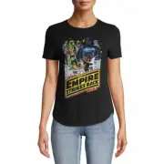 Star Wars Juniors' Empire Strikes Back Battle of Hoth T-Shirt Size L Black