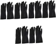 Minkissy 6pairs Hair Dye Gloves Reusable Salon Hand Protectors Hair Coloring Tools for Men Women for Home Use Professional Hairdressing Easy to Clean