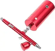 FONDOTIN 1Set Rechargeable Airbrush Kit with Compressor Portable Air Pump for Cake Decorating Crafting and Model Painting Double Action Design for Easy Use and