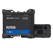 Teltonika RUT956 Industrial Cellular Router, Dual-SIM Cellular 4G LTE, WAN Failover with 4x Ethernet Ports, GPS, 2-Year Warranty, PSU included RUT956700600