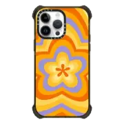 iPhone 14 Pro Max Ultra Impact Case MagSafe Compatible retro cool floral