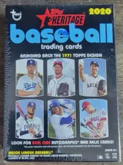 2020 Topps Heritage Baseball Blaster Box (72 Cards) - Factory Sealed