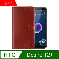 在飛比找PChome24h購物優惠-IN7 瘋馬紋 HTC Desire 12+ (6吋) 錢包