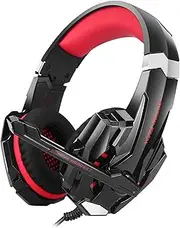 GS900 Stereo PC Gaming Headphones Headset with Microphone for 360/ / /PC Computer Laptop/Mobile Phones Black&red One Size